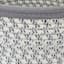 Mylie Grey Print Round Storage Bin, Large