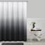 Black & Silver Ombre Modern Shower Curtain, 72"
