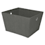 Dark Grey Collapsible Storage Tote, Large