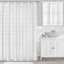 Faison White Textured Shower Curtain, 72"