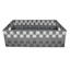 Grey Ombre Under Bed Strap Storage Basket, Large