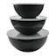 6-Piece Mixing Bowl & Lid Set, Black