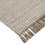(B685) Tracey Boyd Natural Dunne Fringe Accent Rug, 3x5