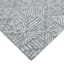 (A470) Mercer Grey Diamond Design Area Rug, 8x10