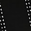 (D517) Found & Fable Black Braided Area Rug, 5x7