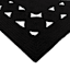 (D517) Found & Fable Black Braided Area Rug, 8x10