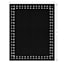 (D517) Found & Fable Black Braided Area Rug, 8x10