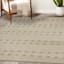 (D516) Tracey Boyd Ivory Braided Area Rug, 8x10