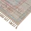 (E336) Honeybloom Anna Vintage Medallion Fringe Outdoor Area Rug, 5x7