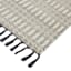(B723) Crosby St. Lorre Neutral Flatweave Area Rug, 5x7