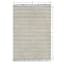 (B723) Crosby St. Lorre Neutral Flatweave Area Rug, 5x7