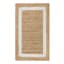 (B728) Providence Kinsey Natural Border Accent Rug, 3x5
