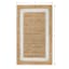 (B728) Providence Kinsey Natural Border Accent Rug, 3x5