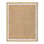 (B728) Providence Kinsey Natural Border Area Rug, 8x10