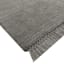 (B731) Crosby St. Hollis Grey Woven Fringe Area Rug, 5x7