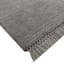 (B731) Crosby St. Hollis Grey Woven Fringe Area Rug, 8x10