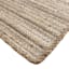 (B729) Ty Pennington Kensie Natural Striped Jute Runner, 2x7