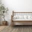 (B729) Ty Pennington Kensie Natural Striped Jute Runner, 2x7