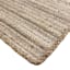 (B729) Ty Pennington Kensie Natural Striped Jute Accent Rug, 3x5