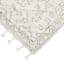 (B719) Elsa Cream Flatweave Fringe Area Rug, 8x10