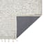(B719) Elsa Cream Flatweave Fringe Area Rug, 8x10