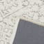 (B719) Elsa Cream Flatweave Fringe Area Rug, 8x10