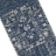 (B823) Teagan Navy Blue Floral Flatweave Runner, 2x7