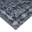 (B823) Teagan Navy Blue Floral Flatweave Accent Rug, 3x5