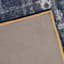 (B823) Teagan Navy Blue Floral Flatweave Accent Rug, 3x5