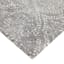 (C191) Hayne Grey Floral Shag Runner, 2x7