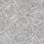 (C191) Hayne Grey Floral Shag Runner, 2x7