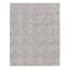(C191) Hayne Grey Floral Shag Area Rug, 8x10