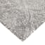 (C191) Hayne Grey Floral Shag Area Rug, 8x10
