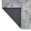 (B822) Whittington Blue Floral Medallion Accent Rug, 3x5