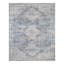 (B822) Whittington Blue Floral Medallion Area Rug, 8x10