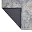 (B822) Whittington Blue Floral Medallion Area Rug, 8x10