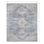 (B822) Whittington Blue Floral Medallion Area Rug, 8x10