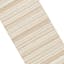 (B819) Panyer Ivory Striped Flatweave Runner, 2x7