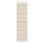 (B819) Panyer Ivory Striped Flatweave Runner, 2x7