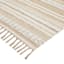 (B819) Panyer Ivory Striped Flatweave Accent Rug, 3x5