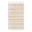 (B819) Panyer Ivory Striped Flatweave Accent Rug, 3x5
