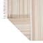 (B819) Panyer Ivory Striped Flatweave Area Rug, 8x10