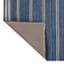 (B824) Ty Pennington Terrace Indigo Striped Flatweave Runner, 2x7