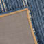 (B824) Ty Pennington Terrace Indigo Striped Flatweave Runner, 2x7