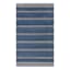 (B824) Ty Pennington Terrace Indigo Striped Flatweave Accent Rug, 3x5