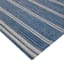 (B824) Ty Pennington Terrace Indigo Striped Flatweave Accent Rug, 3x5