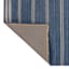 (B824) Ty Pennington Terrace Indigo Striped Flatweave Accent Rug, 3x5