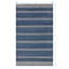 (B824) Ty Pennington Terrace Indigo Striped Flatweave Accent Rug, 3x5