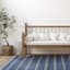 (B824) Ty Pennington Terrace Indigo Striped Flatweave Accent Rug, 3x5