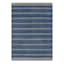 (B824) Ty Pennington Terrace Indigo Striped Flatweave Area Rug, 5x7